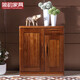 簡(jiǎn)韻（JianYun） 簡(jiǎn)韻 全實(shí)木鞋柜 簡(jiǎn)約現代新中式對開(kāi)門(mén)鞋櫥木質(zhì) 烏金木鞋柜實(shí)木 烏金木【鞋柜 標準版】