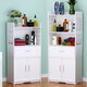 雅刻麗浴室衛生間置物架落地層架防水儲物架洗手間收納架廁所整理架子 白色 MK-Z-1抽屜-長(cháng)40寬30高100厘米