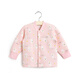 盛哲卡嬰兒衣服寶寶保暖內衣空氣層夾棉上衣春秋 粉色前開(kāi) 110cm