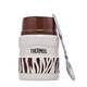 膳魔師（THERMOS）燜燒杯保溫飯盒保溫杯大肚杯女帶勺子真空燜燒罐SK-3000 白色斑馬 470ml