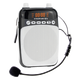 諾為S308小蜜蜂擴音器 教師上課講課用播放器 導(dǎo)游擴音器 支持收音機插卡U盤mp3便攜式小音箱 S308 黑色【藍牙款】有線版