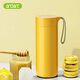 artiart 臺(tái)灣Artiart創(chuàng)意不倒杯保溫杯大容量便攜杯真空不銹鋼杯子400ml 黃色400ml