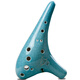 風(fēng)雅陶笛（FENG YA OCARINA） 裂紋加長(cháng)型12孔中音C調 十二孔AC陶笛 12AC加長(cháng)型青裂紋