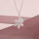 銀時(shí)代S925銀項鏈女時(shí)尚簡(jiǎn)約銀吊墜鎖骨鏈四葉草送女友情人節禮物 雪花項鏈