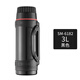 清水保溫水壺304不銹鋼運動(dòng)水壺大容量保溫戶(hù)外健身便攜旅游壺 黑色3L6182 3L