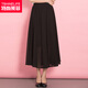 特尚萊菲 半身裙女夏季新款純色百搭大擺雪紡長(cháng)裙仙女裙沙灘半裙子 BHF6021 黑色 M(1尺9-2尺1)