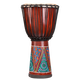 前谷手鼓非洲鼓麗江兒童初學(xué)演奏金貝鼓印尼整木掏空山羊皮成人學(xué)生鼓 標8紅色彩繪+贈品