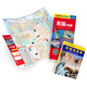 美國旅游出行必備套裝 美國旅游地圖+美國地圖冊(cè)（套裝共2冊(cè)）防水耐折易攜帶 自助旅行 出游 商務(wù)出行指南 中英文對(duì)照