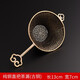 從簡銅茶漏 手工創(chuàng)意茶濾過濾網(wǎng) 功夫茶具茶道零配件茶葉過濾器 純銅直把茶漏(古銅)