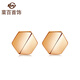 菜百首飾 K金飾品 18K金六角耳釘 定價(jià)  KJ