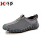 青少年男鞋子夏季潮流男士運動(dòng)休閑悍臣網(wǎng)布鞋女情侶透氣網(wǎng)面跑步鞋懶人高中學(xué)男生大童 男孩網(wǎng)鞋 男款深灰色 41