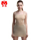 夢(mèng)邦女士一片式純色莫代爾簡(jiǎn)約吊帶背心超薄打底裙 春夏U領(lǐng)純色彈力修身性感睡裙 膚色 XL