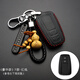 適用于卡羅拉鑰匙套豐田牛皮鑰匙套漢蘭達八代凱美瑞雷凌rav4榮放皇冠霸道普拉多鑰匙包豐田汽車(chē)鑰匙扣 F款 豪華款-紅線(xiàn)