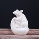 fw創(chuàng  )意陶瓷工藝品12十二生肖擺件動(dòng)物屬相客廳房間玄關(guān)桌面擺設瓷器小號羊家居裝飾工藝品 白瓷鼠小號