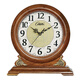 康巴絲（Compas）臺式電波座鐘客廳復古實(shí)木電子時(shí)鐘臺鐘鐘表書(shū)房臥室電波鐘 SZZD2232M