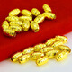 千影黃色素金轉運珠手鏈仿真首飾配件串珠路路通手工編紅繩子戒指項鏈 3個(gè)價(jià)買(mǎi)數量1就是發(fā)3個(gè)珠子
