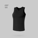 必行（bisual）男士運動(dòng)跨欄寬肩背心男V領(lǐng)背心純棉內衣運動(dòng)背心打底純棉汗衫 黑色-V領(lǐng)寬肩 3XL （適合160-190斤）