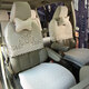 領(lǐng)譽(yù)汽車(chē)蕾絲座套別克gl8普拉多適用于漢蘭達皇冠陸放坐椅套四季通用GM8蕾絲坐套布藝墊奧德賽艾力紳 7座  米黃色半截+座面 別克  GL8
