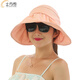 士丹熊遮陽(yáng)帽 帽子女 夏天防紫外線(xiàn)太陽(yáng)帽女士大沿可折疊防曬涼帽 淡粉色