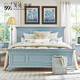 美克·美家（MarkorFurnishings） 查爾斯汀輕奢美式實(shí)木床雙人臥室床 皇后板式床（包含床板床架條）