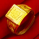 千影黃金戒指9999足金男士招財進(jìn)寶發(fā)財福寶字真金素金方戒按克送老公 寶字重6.86-7.0g (含工費20)