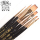 溫莎牛頓（WINSOR&NEWTON） 溫莎牛頓水粉筆 畫家專用畫筆套裝 水粉畫筆套裝 6支套裝