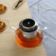 一園 國(guó)際 商務(wù)花茶壺 陶瓷過濾網(wǎng) 手工玻璃壺 家用玻璃茶壺禮品 國(guó)色天香商務(wù)壺