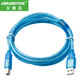 艾莫迅 用于CP1H/CP1E/CP1L等系列PLC編程電纜/調試USB-CP1H數據下載線(xiàn) 藍色+經(jīng)濟型+鍍鎳接頭 1.5M