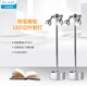 焰名照明（YM）led無(wú)線可充電立桿小射燈1W3W珠寶柜臺(tái)展示燈酒吧臺(tái)餐桌雙頭射燈 銀色總高-45CM2x3白光/暖光備注