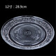 歐麗家 餐廳酒店玻璃盤(pán)家用菜盤(pán)西水果盤(pán)碟子珍珠果盤(pán)糖果盤(pán)干果盤(pán)餐盤(pán)      12寸珍珠果盤(pán)