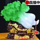 錦禮嘉 玉白菜擺件 招財開(kāi)業(yè)禮品大號金蟾 客廳電視酒柜玄關(guān)家居裝飾品辦公室工藝品擺設 中號鍍金款 25cm*16cm*24cm