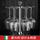 BORMIOLI ROCCO 波米歐利意大利進(jìn)口紅酒杯水晶玻璃杯葡萄酒香檳高腳杯酒具套餐 640ML6只紅酒杯+杯架