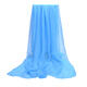 詩(shī)蘭倫薩 圍巾春夏季女純色雪紡防曬絲巾海邊沙灘巾長(cháng)款披肩春秋遮陽(yáng)紗巾 天藍