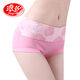 浪莎內褲女士純棉高腰女士三角收腹底褲女短褲頭純棉襠褲衩女性提臀褲 全棉5859款4條裝 XL/120-140斤