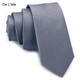 De L'isle 5cm韓版純色窄領(lǐng)帶 休閑 結婚 伴郎 男士商務(wù) 女士職業(yè)學(xué)生 禮盒裝 深灰
