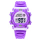LASIKA兒童手表男孩防水夜光鬧鈴女孩多功能男童小孩學(xué)生運動(dòng)可愛(ài)電子表 紫色