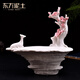 東方泥土 德化白瓷雕塑藝術(shù)品 創(chuàng  )意禪意喜慶裝飾禮品/喜上梅梢 D44-38 【喜上梅梢】梅花鹿