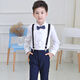 衣諾坊 兒童禮服套裝校服 小學(xué)生主持人花童 大合唱演出服 兒童演出禮服 藏青男:長(cháng)袖+長(cháng)褲+背帶+藍領(lǐng)結 120 (建議體重：33-42斤)
