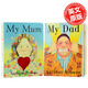 安東尼·布朗我媽媽我爸爸紙板2冊套裝 英文原版 My Mum  My Dad 紙板書(shū)