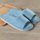 優(yōu)品鞋靴 亞麻拖鞋男女情侶涼拖鞋女春秋款家居夏季室內木地板防滑平跟拖鞋男 天藍    39-40適合37-38