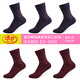 浪莎松口襪子女秋冬款寬松襪口中筒襪中老年不勒腳女士松口棉襪 松口女襪-紫色3棗紅3