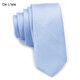 De L'isle 5cm韓版純色窄領(lǐng)帶 休閑 結婚 伴郎 男士商務(wù) 女士職業(yè)學(xué)生 禮盒裝 淺藍色