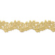 金色蕾絲花邊輔料滌綸刺繡狗牙花邊寬衣服金線(xiàn)花邊裝飾窗簾布藝 2#1米(寬約4厘米)