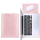 MOYIEAKAN 筆記本保護套13.3英寸15.6/14英寸內膽包 適用于蘋(píng)果Macbook Pro M1保護殼air M2新款商務(wù)皮套 超薄款-玫瑰金【皮紋】 13.3英寸