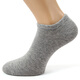 紐菲奧納 大碼襪子男船襪棉襪加大碼低幫短筒男襪 薄款四季8雙禮盒裝襪子 8雙灰色ND1667 40-44碼