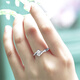 芯奢女戒指日韓心形時尚結(jié)婚戒指女戒單戒情人生日禮物生日禮物送女友 永恒開口戒指