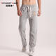 拓營(yíng)者（TotargetCamp）運動(dòng)褲男士直筒休閑褲針織毛圈棉透氣大碼運動(dòng)長(cháng)褲寬松潮流衛褲子 淺灰色加厚不倒絨 2XL