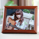 約美相框辦公室實(shí)木相框兒童擺臺木質(zhì)玻璃鏡面實(shí)木洗照片個(gè)人寫(xiě)真實(shí)木 紅木色 6寸（10.2x15.3cm）為可放照片尺寸