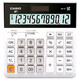 原裝卡西歐（CASIO）DH-12/DH-14財務(wù)專(zhuān)用計算器辦公商務(wù)會(huì )計中型計算機 DH-12白色【中號無(wú)語(yǔ)音12位顯示】