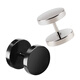 芯奢男士耳釘男單只韓版潮男時(shí)尚杠啞鈴 黑色潮男耳夾個(gè)性耳飾 黑色10mm一對